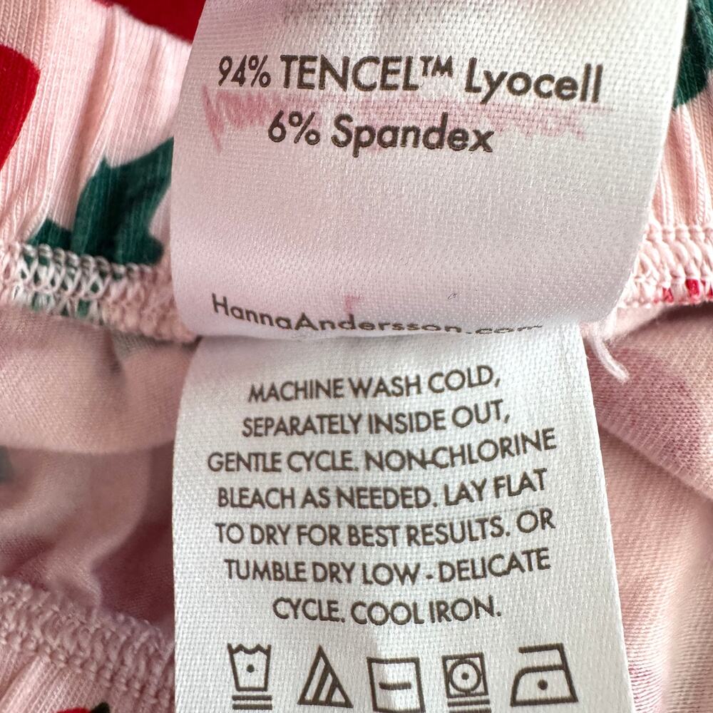 Hanna Andersson Womens Pajama Sleep Set Size L Holiday HannaSoft Christmas Pink - Picture 8 of 9